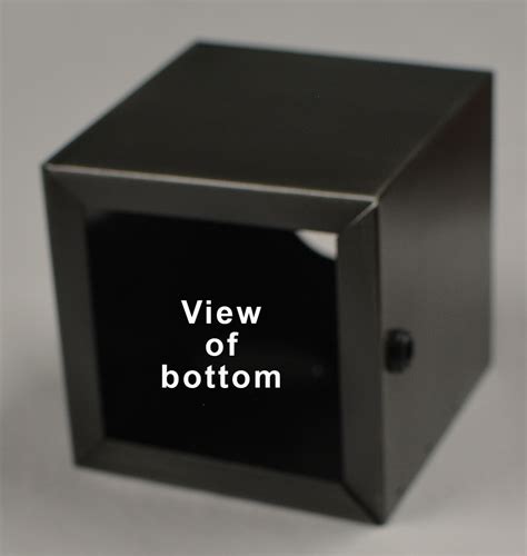 a metal box with square base|square base metal box size.